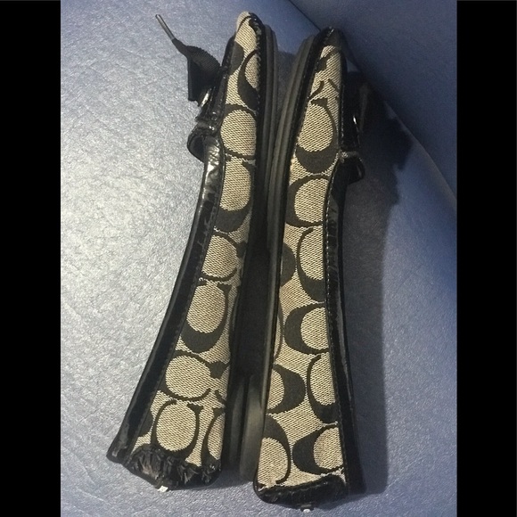 Coach signature canvas/leather flats - Picture 12 of 16